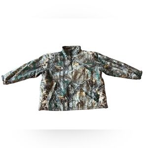 Cabela’s Men’s Quarter Zip Pullover Real Tree Camo Size Large